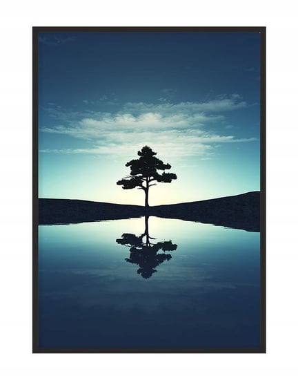 Obraz w ramie czarnej E-DRUK, Drzewo, 53x73 cm, P1180 e-druk