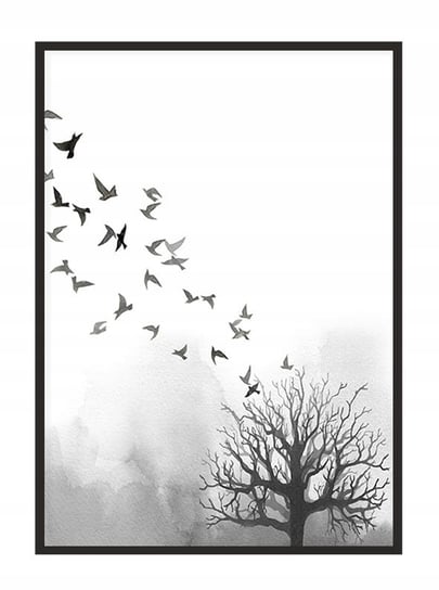 Obraz w ramie czarnej E-DRUK, Drzewo, 53x73 cm, P1599 e-druk