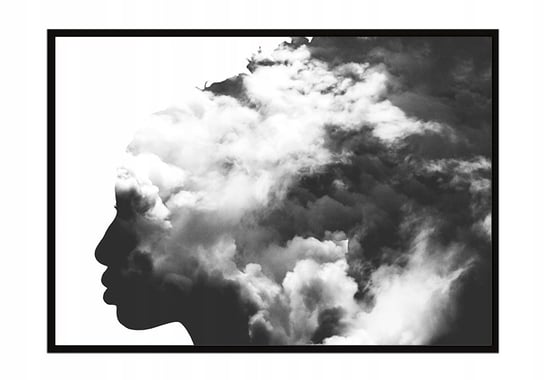 Obraz w ramie czarnej E-DRUK, Dziewczyna, 33x43 cm, P1322 e-druk