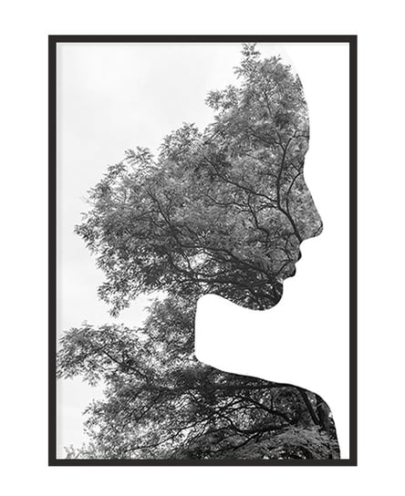 Obraz w ramie czarnej E-DRUK, Dziewczyna, 53x73 cm, P1250 e-druk