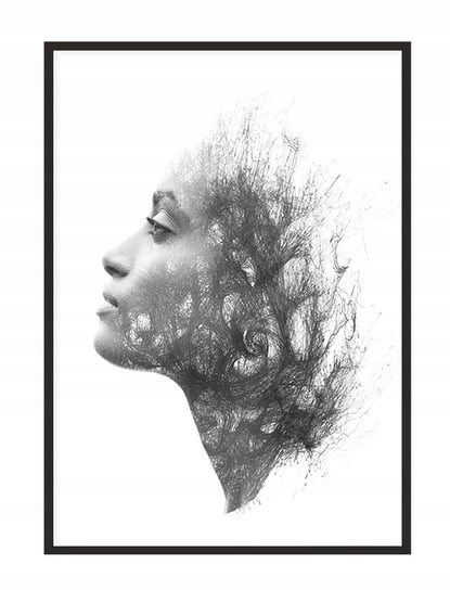 Obraz w ramie czarnej E-DRUK, Dziewczyna, 53x73 cm, P1425 e-druk