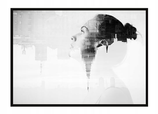 Obraz w ramie czarnej E-DRUK, Dziewczyna, 53x73 cm, P1627 e-druk