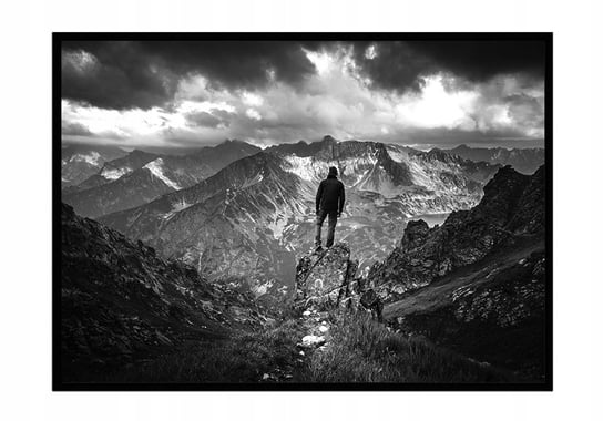 Obraz w ramie czarnej E-DRUK, Góry, 33x43 cm, P1421 e-druk