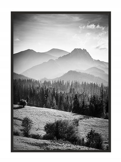 Obraz w ramie czarnej E-DRUK, Góry, 53x73 cm, P1383 e-druk
