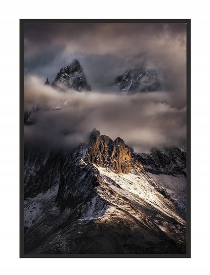 Obraz w ramie czarnej E-DRUK, Góry, 53x73 cm, P1387 e-druk