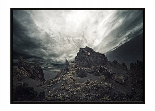 Obraz w ramie czarnej E-DRUK, Góry, 53x73 cm, P1809 e-druk