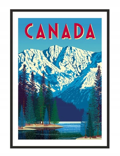 Obraz w ramie czarnej E-DRUK, Kanada, 33x43 cm, P1284 e-druk