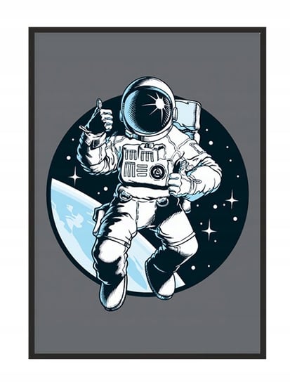 Obraz w ramie czarnej E-DRUK, Kosmonauta, 33x43 cm, P1654 e-druk
