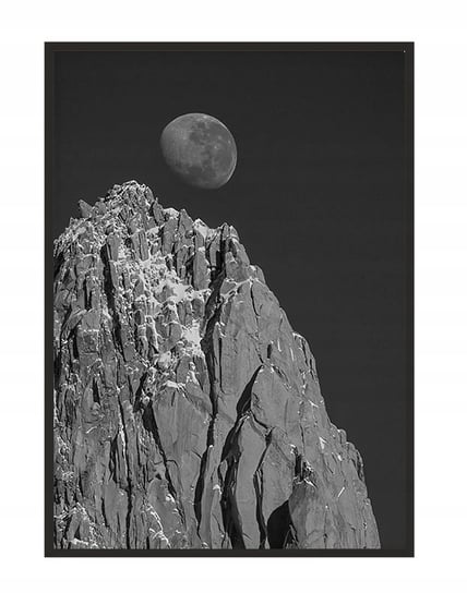 Obraz w ramie czarnej E-DRUK, Księżyc, 43x33 cm, P1148 e-druk