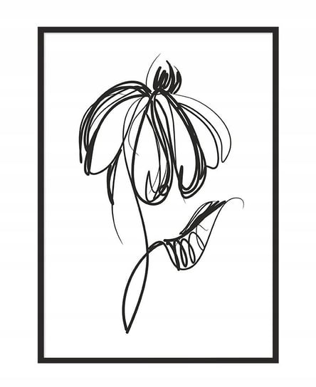 Obraz w ramie czarnej E-DRUK, Kwiat, 33x43 cm, P1066 e-druk