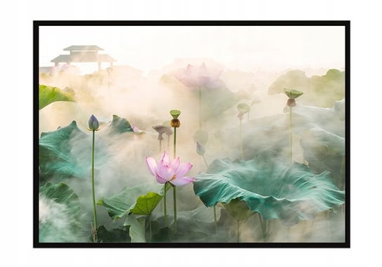 Obraz w ramie czarnej E-DRUK, Kwiaty, 53x73 cm, P1225 e-druk