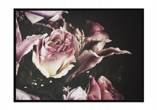 Obraz w ramie czarnej E-DRUK, Kwiaty, 53x73 cm, P1479 e-druk