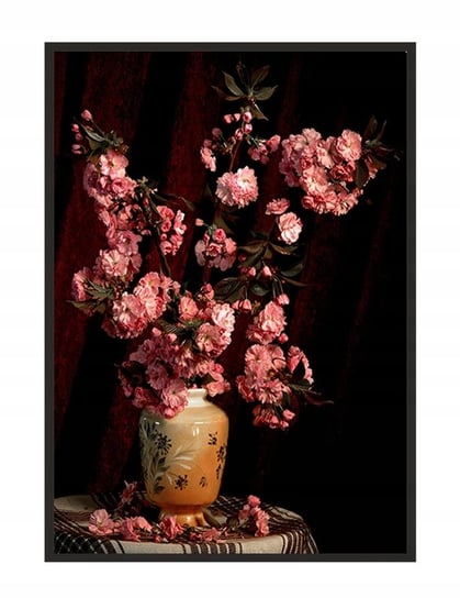 Obraz w ramie czarnej E-DRUK, Kwiaty, 53x73 cm, P1527 e-druk