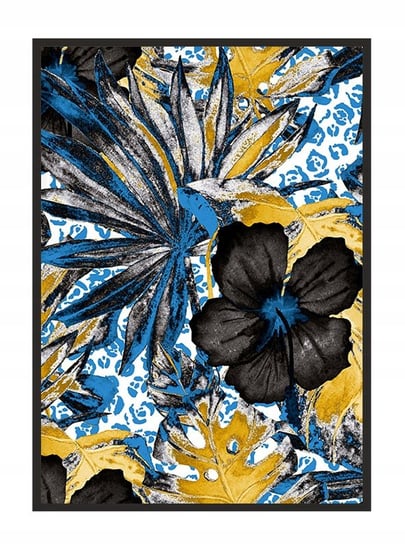 Obraz w ramie czarnej E-DRUK, Kwiaty, 53x73 cm, P1607 e-druk
