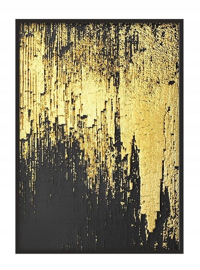Obraz w ramie czarnej E-DRUK, Złoty, 33x43 cm, P1823 e-druk