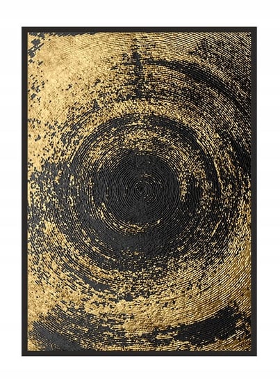 Obraz w ramie czarnej E-DRUK, Złoty, 33x43 cm, P1831 e-druk