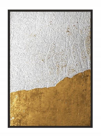 Obraz w ramie czarnej E-DRUK, Złoty, 33x43 cm, P1834 e-druk