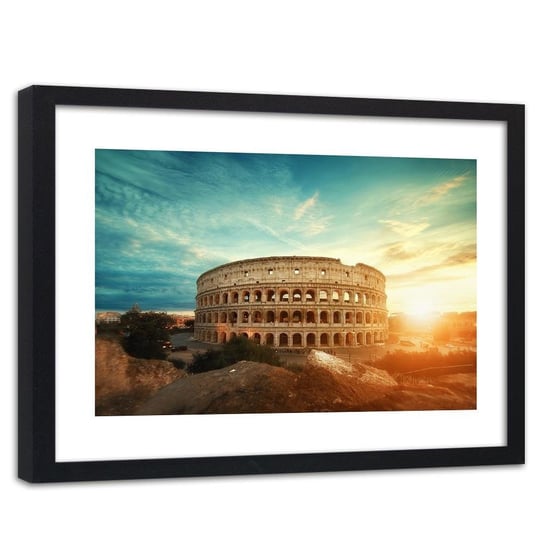 Obraz w ramie czarnej FEEBY, Koloseum Rzym 90x60 Feeby