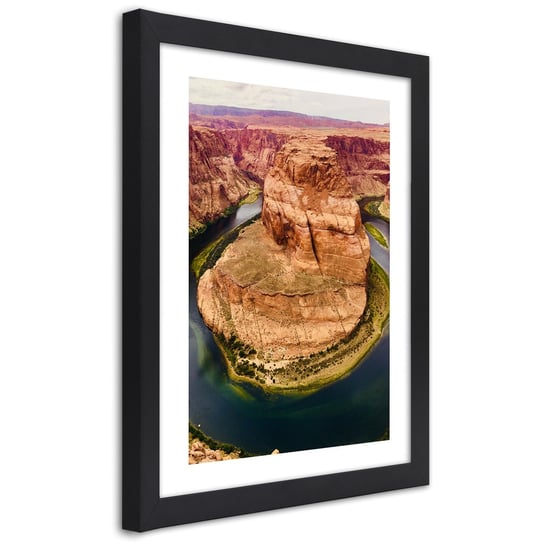 Obraz w ramie czarnej FEEBY, Wielki Kanion Góry USA 30x45 Feeby