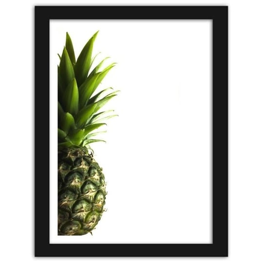 Obraz w ramie czarnej FEEBY, Zielony ananas, 40x60 cm Feeby