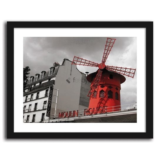 Obraz w ramie FEEBY, Moulin Rouge, 40x60 cm Feeby