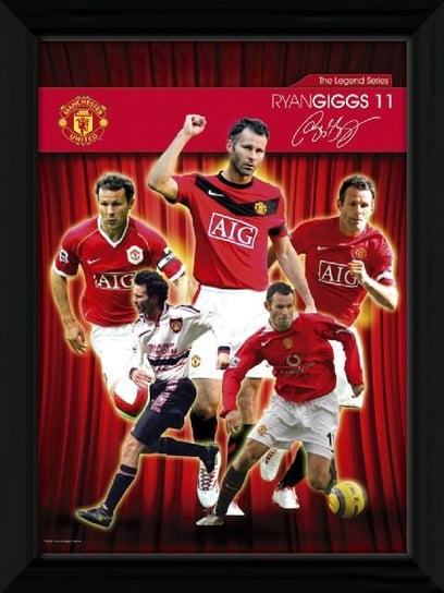 Obraz w ramie GBEYE Manchester United Giggs Legend, 30x40 cm Manchester United