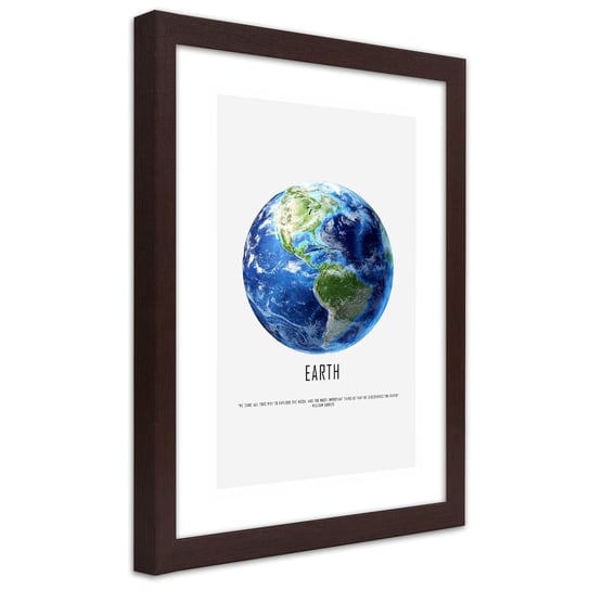 Obraz w ramie, Planeta ziemia (Rozmiar 30x45) Inna marka