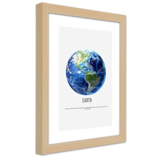 Obraz w ramie, Planeta ziemia (Rozmiar 40x60) Inna marka