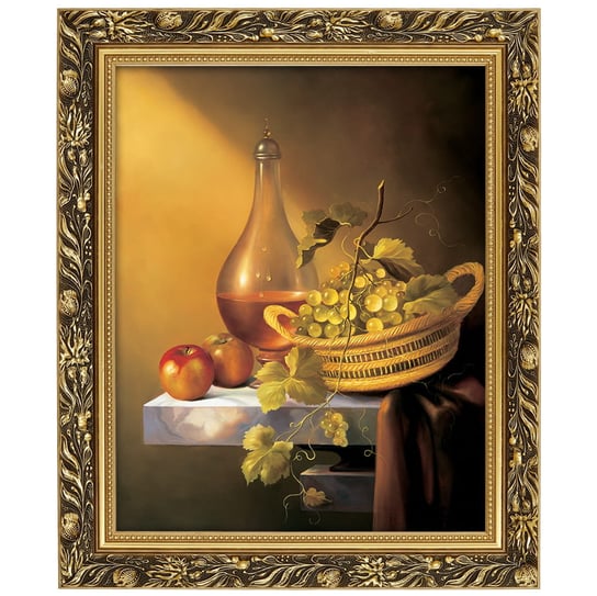Obraz w złotej ramie Makówka w rozmiarze 40x50 cm -  Martwa Natura PL, Cezary Różycki POSTERGALERIA