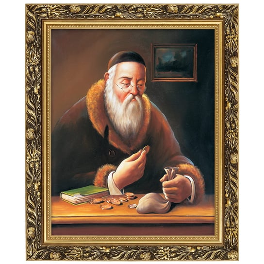Obraz w złotej ramie Makówka w rozmiarze 40x50 cm – Sakiewka (Żyd), Marian Kaszuba POSTERGALERIA