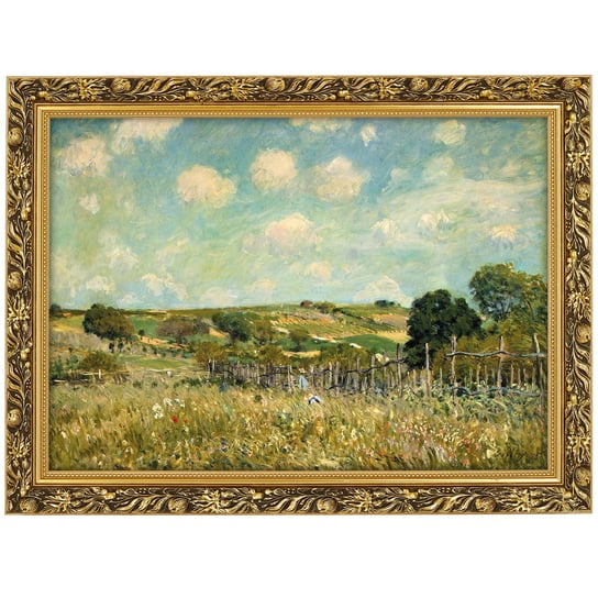 Obraz w złotej ramie Makówka w rozmiarze 70x50 cm -  ALFRED SISLEY ,,MEADOW 1875,, MGDesign