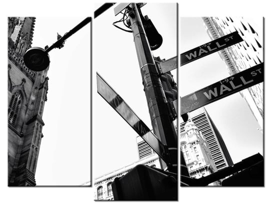 Obraz Wall Street - Mith Huang, 3 elementy, 90x70 cm Oobrazy