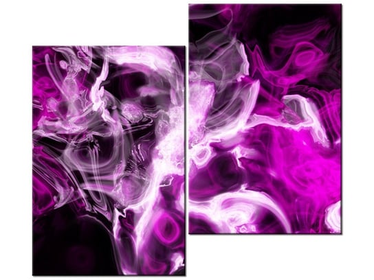 Obraz Wariacje z fioletem, 2 elementy, 80x70 cm Oobrazy