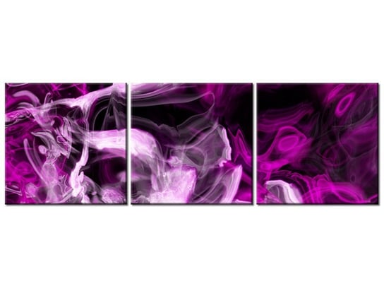Obraz Wariacje z fioletem, 3 elementy, 150x50 cm Oobrazy