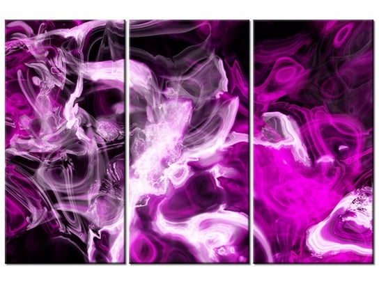 Obraz Wariacje z fioletem, 3 elementy, 90x60 cm Oobrazy