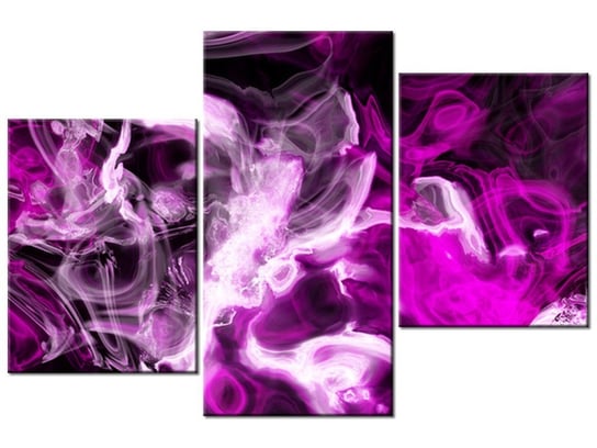Obraz Wariacje z fioletem, 3 elementy, 90x60 cm Oobrazy