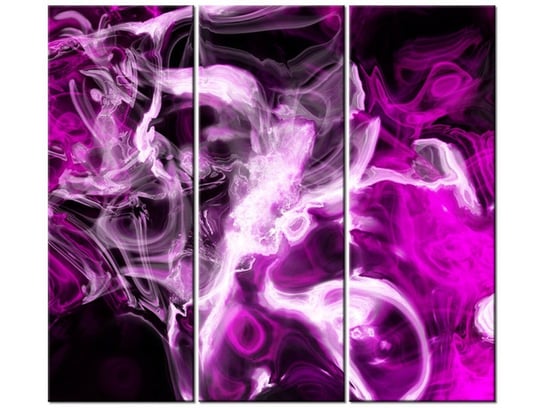 Obraz Wariacje z fioletem, 3 elementy, 90x80 cm Oobrazy