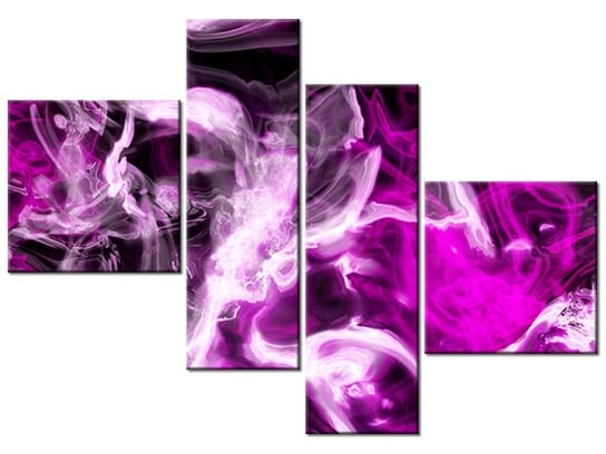 Obraz Wariacje z fioletem, 4 elementy, 100x70 cm Oobrazy