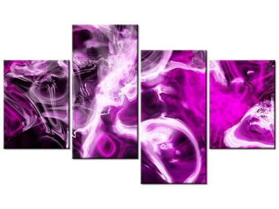 Obraz Wariacje z fioletem, 4 elementy, 120x70 cm Oobrazy