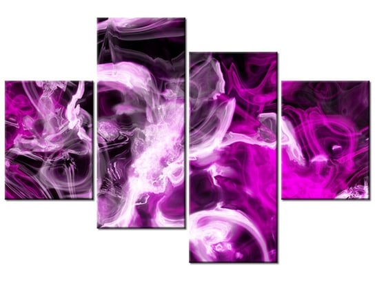 Obraz Wariacje z fioletem, 4 elementy, 120x80 cm Oobrazy