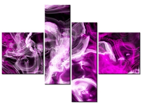 Obraz Wariacje z fioletem, 4 elementy, 130x90 cm Oobrazy