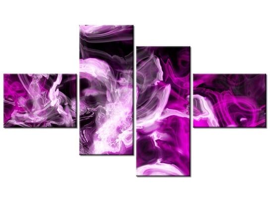 Obraz Wariacje z fioletem, 4 elementy, 140x80 cm Oobrazy