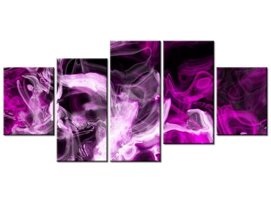 Obraz Wariacje z fioletem, 5 elementów, 150x70 cm Oobrazy
