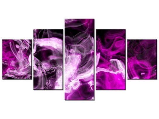 Obraz Wariacje z fioletem, 5 elementów, 150x80 cm Oobrazy