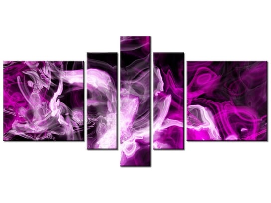 Obraz Wariacje z fioletem, 5 elementów, 160x80 cm Oobrazy
