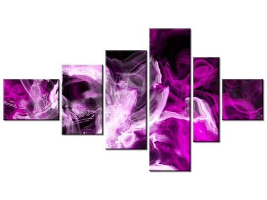 Obraz Wariacje z fioletem, 6 elementów, 180x100 cm Oobrazy