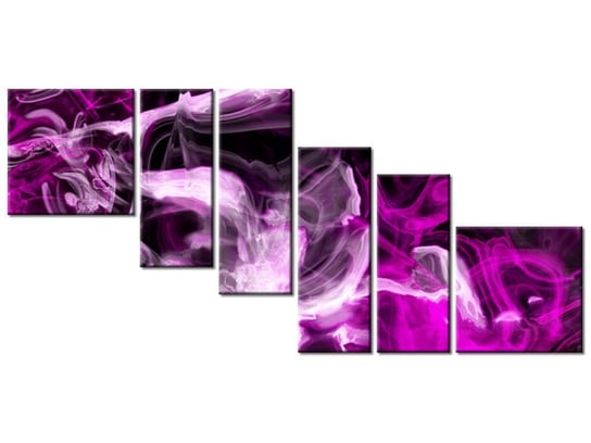 Obraz Wariacje z fioletem, 6 elementów, 220x100 cm Oobrazy
