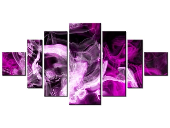 Obraz Wariacje z fioletem, 7 elementów, 200x100 cm Oobrazy