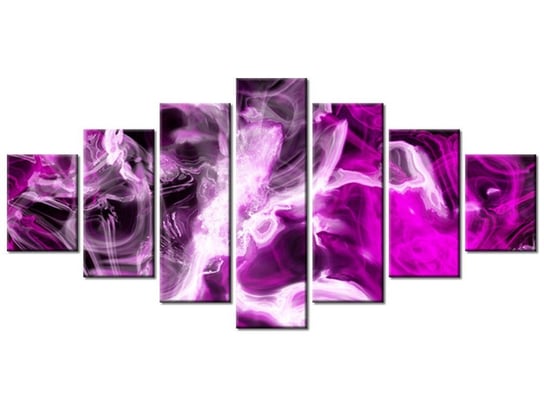 Obraz Wariacje z fioletem, 7 elementów, 210x100 cm Oobrazy