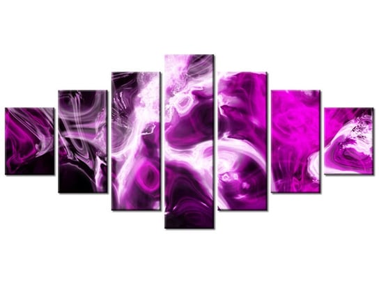 Obraz Wariacje z fioletem, 7 elementów, 210x100 cm Oobrazy